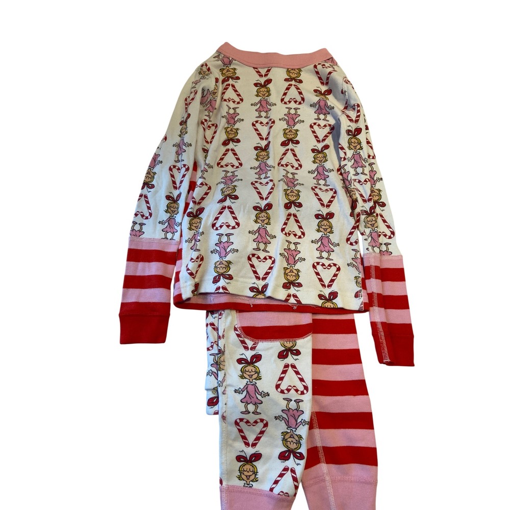 Hanna Andersson Cindy Lou Who Grinch Organic Cotton Pajama Set Girls 130 US 8